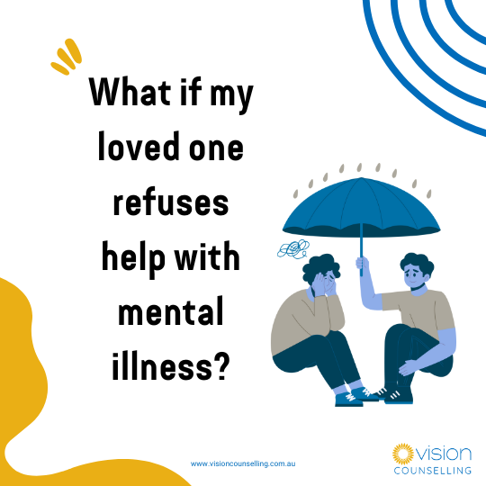 What if my loved one refuses help with mental illness?
