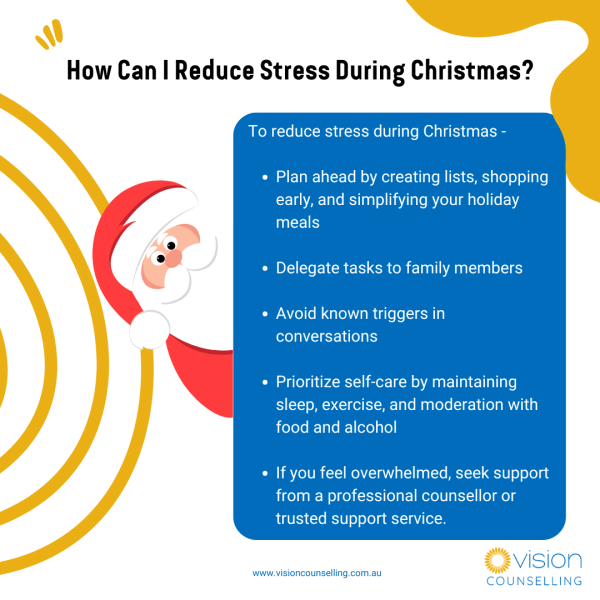 How can I reduce stress during Christmas